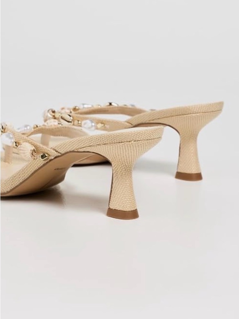 Dolce Vita Daksie Beaded Kitten Heel Sandal - Picture 2 of 3
